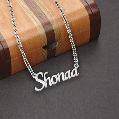 Chain design for girl cheap with name