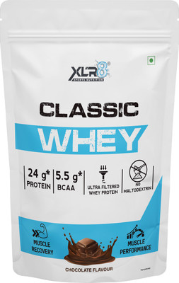 XLR8 Classic , 24 g Protein, 5.5 BCAA, No Maltodextrin Whey Protein(2 pounds, Chocolate)