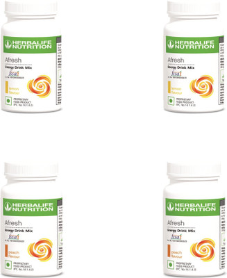 HERBALIFE Afresh-Energy Drink Mix... (Pack Of 4) Nutrition Bars(50 g, Peach, Lemon)