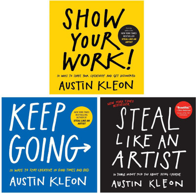 Austin Kleon Trilogy: Steal Like An Artist, Show Your Work! & Keep Going(Paperback, Austin Kleon)