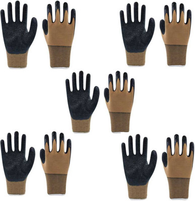 STYLERA SHG-85 Rubber Safety Gloves Nylon  Safety Gloves(Pack of 10)