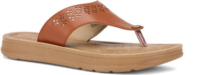 Bata Women Flats(Brown , 5)