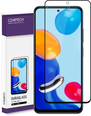 CZARTECH Edge To Edge Tempered Glass for Redmi Note 11, Redmi Note 11s(Pack of 1)