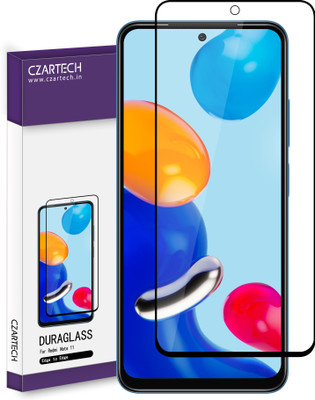 CZARTECH Edge To Edge Tempered Glass for Redmi Note 11, Redmi Note 11s(Pack of 1)