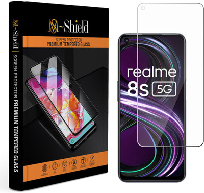 MS-Shield Edge To Edge Tempered Glass for Realme 8s 5G(Pack of 1)