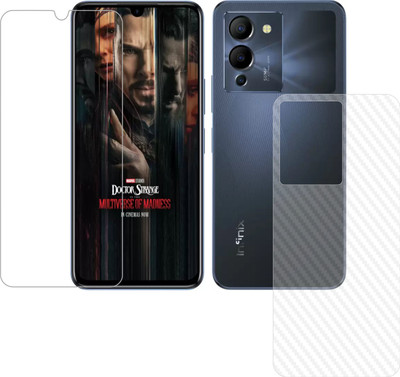 Vatsin Front and Back Tempered Glass for Infinix Note 12 Turbo(Pack of 2)