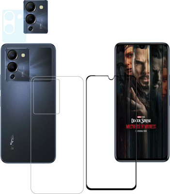Ten To 11 Front and Back Tempered Glass for Infinix Note 12 Turbo(Pack of 3)