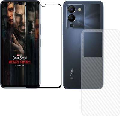 Ten To 11 Front and Back Tempered Glass for Infinix Note 12 Turbo, Infinix Note 12 Turbo (Back Carbon Fiber)(Pack of 2)