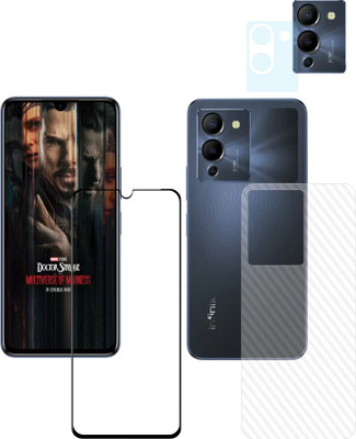 Ten To 11 Front and Back Tempered Glass for Infinix Note 12 Turbo, Infinix Note 12 Turbo (Back Carbon Fiber)(Pack of 3)