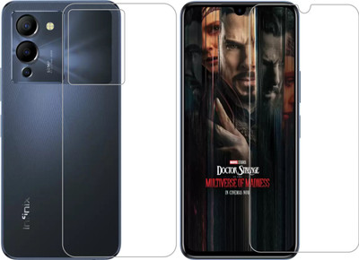 Vatsin Front and Back Tempered Glass for Infinix Note 12 Turbo(Pack of 2)