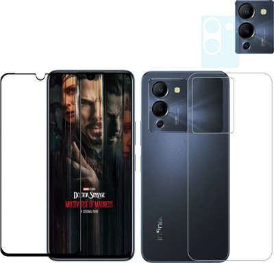 Vatsin Front and Back Tempered Glass for Infinix Note 12 Turbo(Pack of 3)