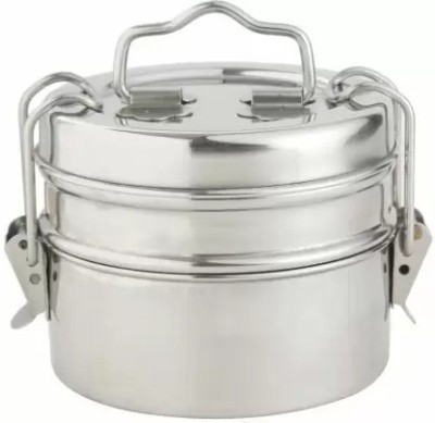 Clipper Stainless Steel Tiffin/Lunch Box Set, 2 Containers Lunch Box(300 ml)