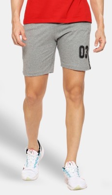 ADBUCKS Solid Men Grey Regular Shorts