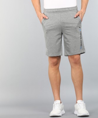 PUMA Graphic Print Men Grey Sports Shorts