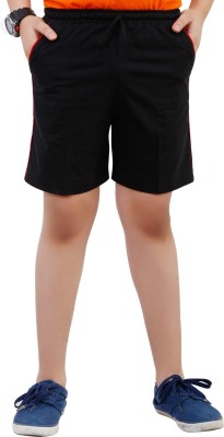 Fizzi Solid Men Black Bermuda Shorts