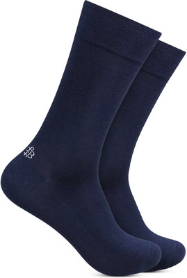 BONJOUR Men Solid Mid-Calf/Crew