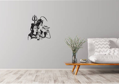 Varadvinayak 50 cm Beautiful Unicorn in Magical Wall Hole, Wall Sticker… Self Adhesive Sticker(Pack of 1)
