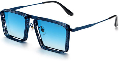 Grey Jack Rectangular Sunglasses(For Men & Women, Blue)