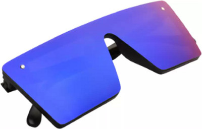 JOLLYJOKEEY Rectangular Sunglasses(For Men & Women, Blue)