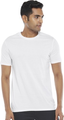 Byford by Pantaloons Solid Men Round Neck White T-Shirt