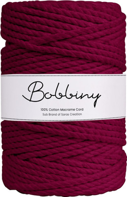 Bobbiny Maroon Thread(50 m Pack of1)