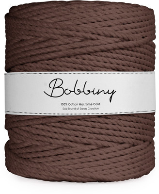 Bobbiny Dark brown Thread(100 m Pack of1)