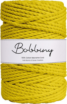 Bobbiny yellow Thread(50 m Pack of1)