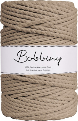 Bobbiny Light brown Thread(50 m Pack of1)