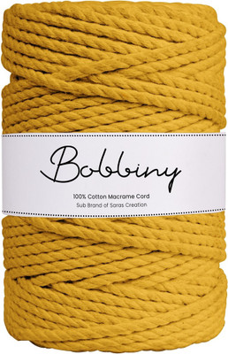 Bobbiny yellow Thread(50 m Pack of1)