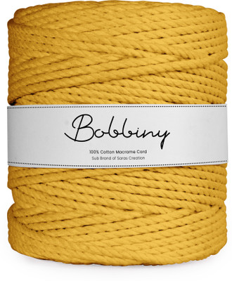 Bobbiny Mango yellow Thread(100 m Pack of1)