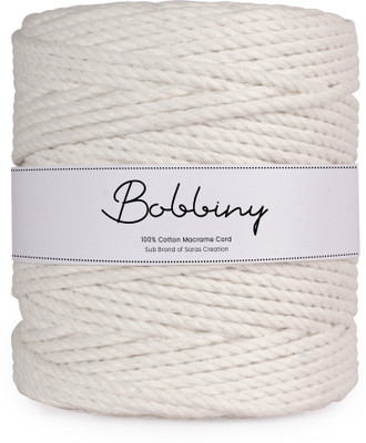 Bobbiny Off white Thread(100 m Pack of1)