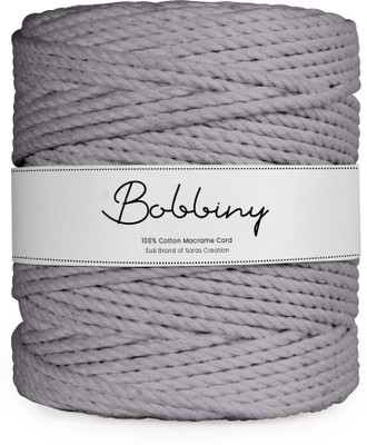 Bobbiny Greyish Magenta Thread(100 m Pack of1)