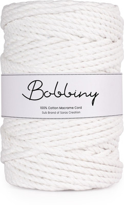 Bobbiny WHITE Thread(50 m Pack of1)