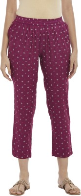 Rangmanch by Pantaloons Regular Fit Women Maroon Trousers