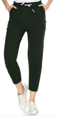 Purser Skinny Fit Women Dark Green Trousers