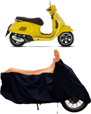 Tricway Two Wheeler Cover for Vespa(GTS Super 125 BS6, Orange)