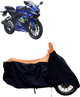 Tricway Two Wheeler Cover for Yamaha(YZF R15 V3 Moto GP Edition BS6, Orange, Black)