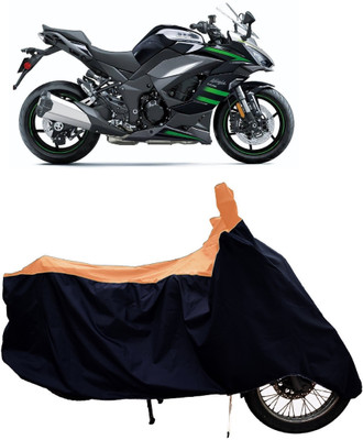 Tricway Two Wheeler Cover for Kawasaki(Ninja 1000 BS6, Orange)