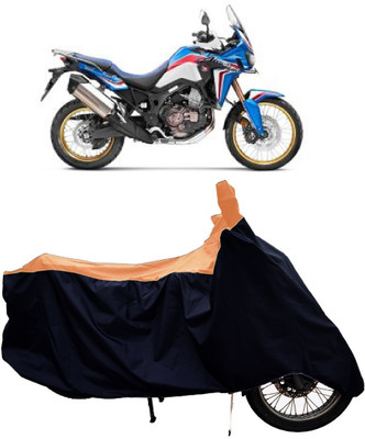 Tricway Two Wheeler Cover for Honda(CRF1000L Africa Twin BS6, Orange)