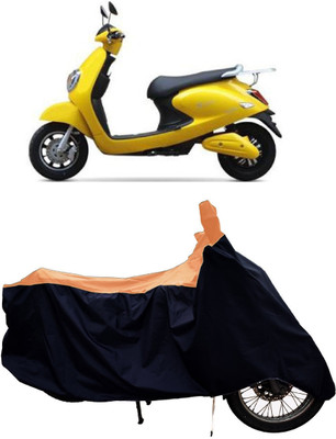 Tricway Two Wheeler Cover for Techo Electra(Emerge BS6, Orange)