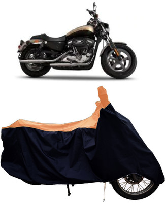 Tricway Two Wheeler Cover for Harley Davidson(XL 1200, Orange)
