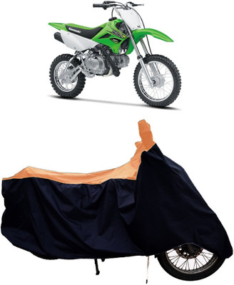 Tricway Two Wheeler Cover for Kawasaki(KLX 110, Orange)