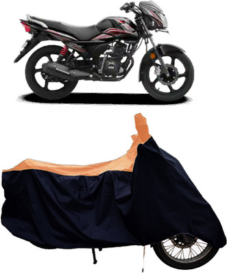 Tricway Two Wheeler Cover for TVS(Victor BS6, Orange)