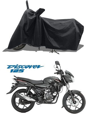 KEDIT Two Wheeler Cover for Bajaj(Discover 125 DTS-i, Black)