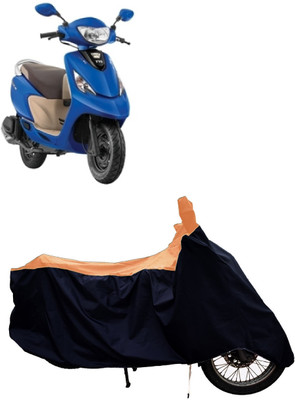 Tricway Two Wheeler Cover for TVS(Scooty Zest 110 BS6, Orange)