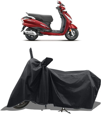 KEDIT Two Wheeler Cover for Hero(Moto Corp Duet, Black)