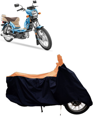 Tricway Two Wheeler Cover for TVS(XL 100 Comfort BS6, Orange)