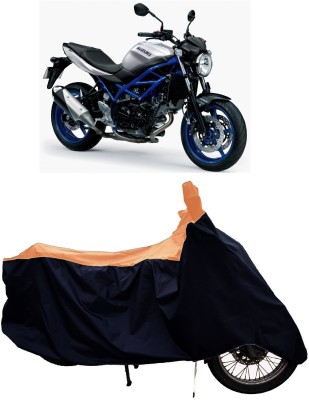 Tricway Two Wheeler Cover for Suzuki(SV 650 BS6, Orange)