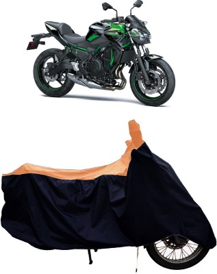 Tricway Two Wheeler Cover for Kawasaki(Z650 BS6, Orange)