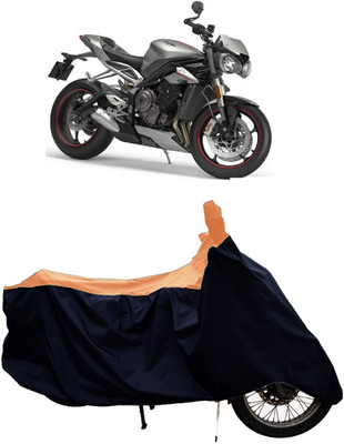 Tricway Two Wheeler Cover for Triumph(Street Triple RS BS6, Orange)